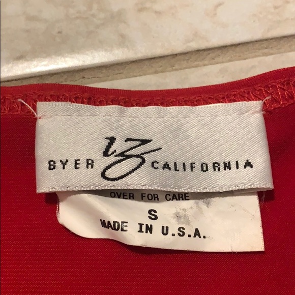 Red Byer California Tie Blouse - Picture 6 of 6